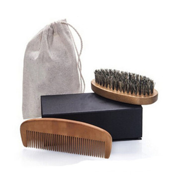 Brosse à peigne en bambou de marque privée en bois Amazon